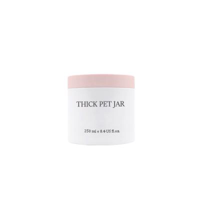 China Cosmetic Thick Wall 250g PET Jar For Mask And Hair Products for sale