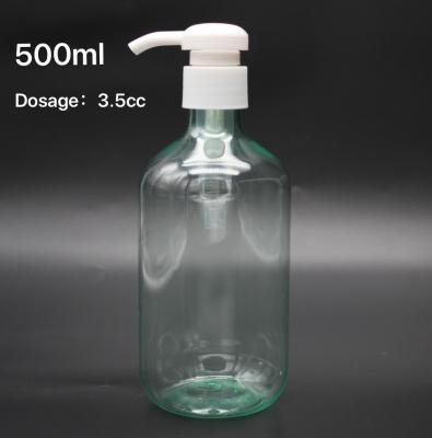 China Luxury 500ml PET bottle with hand saintizer pump for sale