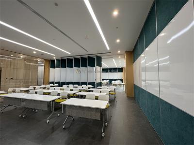 China Adjustable Sliding Partition Wall Durable With Floor Supported Track System for sale