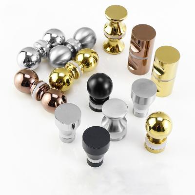 China Modern Hot Sale 304 Stainless Steel Knobs Set Shower Hardware Stainless Steel Back to Back Glass Door Handle for sale