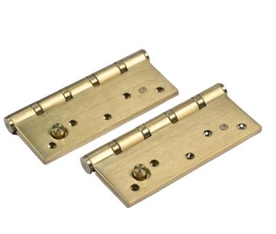 China New Durable 4 Inch 5 Inch Anti-theft Solid Wood Mute Door Hinge Door Stainless Steel Hardware for sale