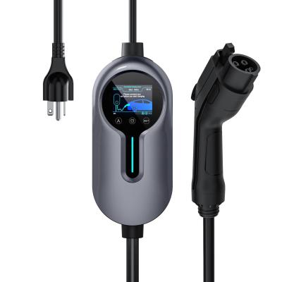 China 2024 Hot sales European market RDC 16A Level 2 Ac Evse Portable Ev 110-380V Electric Vehicle Car Charger Station for sale