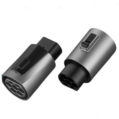 China New Design Silver Painting V2l Type 2 To GBT Electric Vehicle Car Charging Adapter For BYD B M W for sale