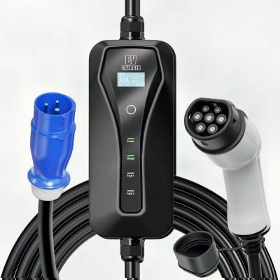 China 7kw Output Current Portable Electric Car Charger for 2024 GB/T Specifications 220V for sale