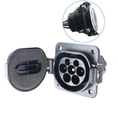 China Socket Type 1 Vehicle Side Inlet Level 2 Connector American Standard ev Charging socket for sale