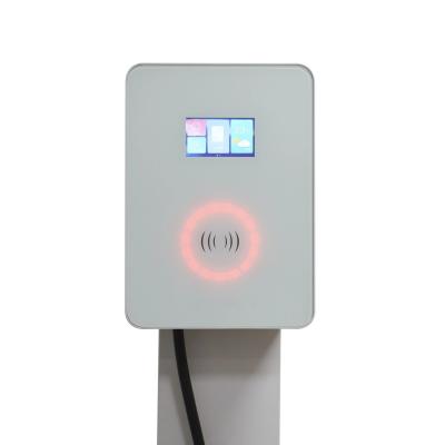 China Single Phase IP65 7KW AC EV Type 1 Type 2 Wall Electric Car Charging Station with App Control or RFID Card for sale