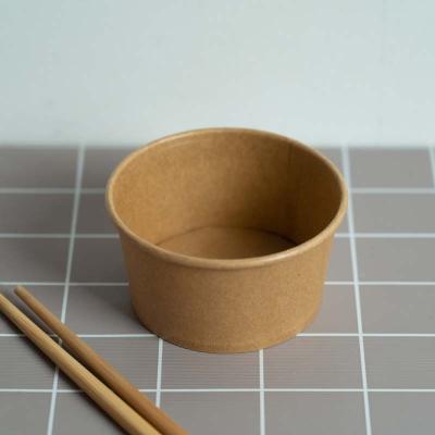 China Disposable Custom Printed Disposable Hot Soup Bowls , Kraft Paper Soup Cup for sale