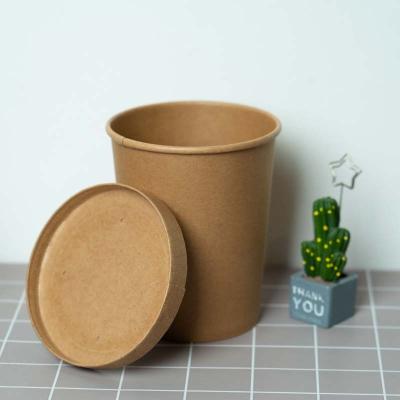 China SYTAI Disposable Paper Soup Cups With Paper Lids Hot Soup Wrapping Paper Cup for sale