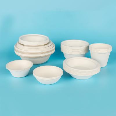 China 100% Biodegradable Biodegradable Bagasse Disposable Paper Pulp Disposable Disposable Tableware Sugar Cane Dishes for sale