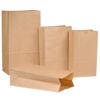 China Disposable Wholesale Custom Size SOS Kraft Paper Tote Bags For Bread Sandwich Paper Bags for sale