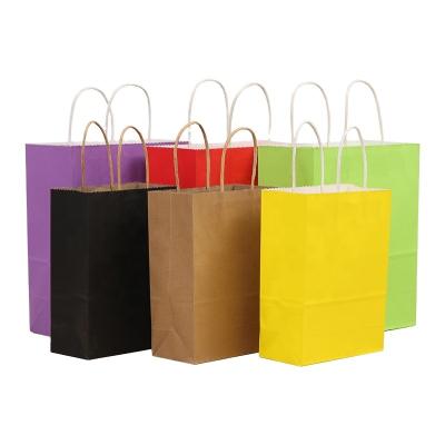 China Disposable Customized Shopping Paper Bag Takeaway Food Packaging Gift Paper Bags With Your Own Logo for sale