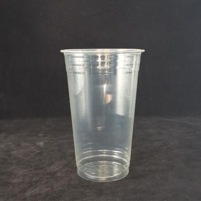 China PLA Cups Disposable Biodegradable Disposable Biodegradable Logo Coffee Drinkware Clear Transparent Custom Printed Cup for sale