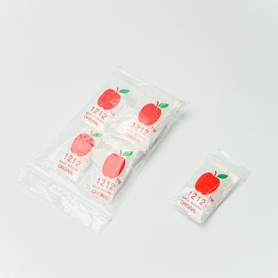 China Mini Clear Apple Zipper Moisture Proof Lock Bags Colorful Small Zipper Baggies 1212 and 5858 for sale