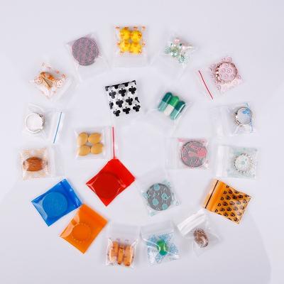 China Small Plastic LDPE Baggies Mini Apple Bag Moisture Proof Zipper Lock For Pills And Jewelry Accessories for sale