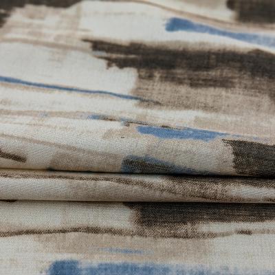 China Curtain Fabric Printing Fire Retardant Modern Minimalist Curtains For Living Room Bedroom Polyester Cotton Curtain Custom Finished Product for sale