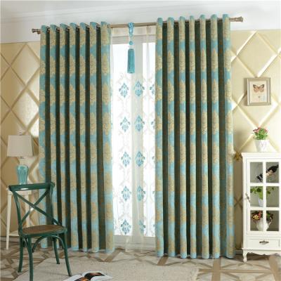 China Fireproof curtains for high blackout living in style bedroom dining room curtain European high precision jacquard simple curtain fabric for sale