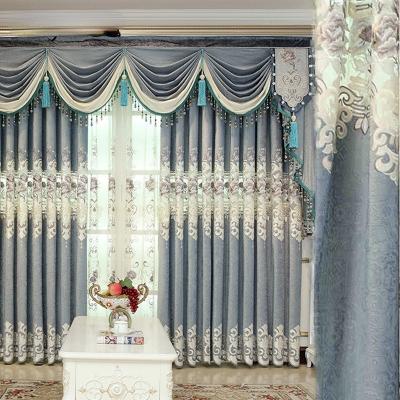 China Fire Retardant Water Soluble Italian Cavity Velvet Embroidered Drapes Custom Shading Curtains For Living Dining Room Bedroom Window Door for sale