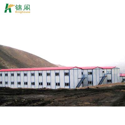 China Parking Lot Steel Structure Worker Dormitory On Site Sandwich Panel Prefab House for sale