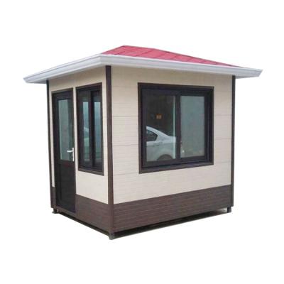 China Prefab Small House Sentry Box Rooms Low Cost Portable Cabin Security Guard for sale