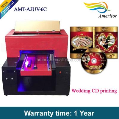 China Bill Printer Low Cost A3 UV Printer, CD/Phone Cover/Mug/Wedding Card Plastic Printer, Small Size Printer for sale