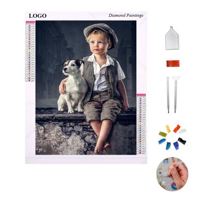 China Free Sample Customization Dropshipping Personalized Custom Round Diamond Art Painting 5d Square Full Drill Diy Kits For Adults Children for sale