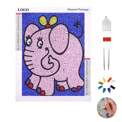 China Wholesale Custom Diamond Painting Elephant 5d Diy Diamond Painting Carton Painting of personalization home decoration for sale