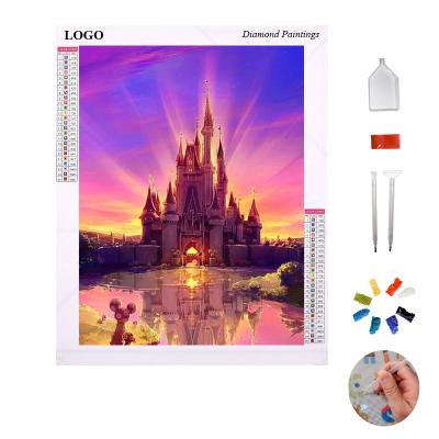 China High Quality Personalized Customization Square Around Fantastic Castle Diamond Painting Scenery Of Full Exercises for sale