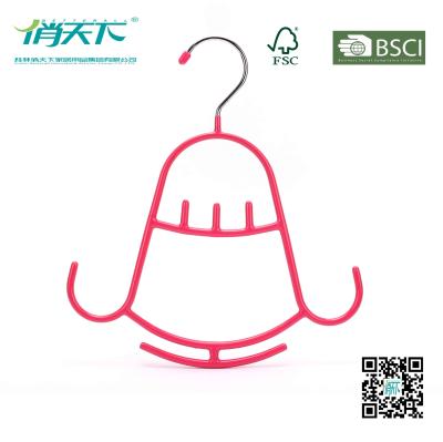 China Betterall Multifunctional Bell-shaped PVC Metal Hanger for scarves for sale