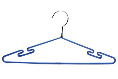 China Betterall Blue PVC Heavy Duty Space Saving Outdoor Usage Metal Suit Hangers for sale