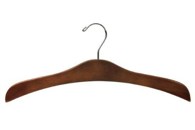 China Betterall WL8043 Antique Color Polished Chrome Hook Closet Garment Hanger Thin Wooden Clothes Hanger for sale