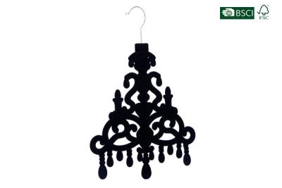 China Betterall Hot Selling Black Color Tree Shape Velvet Hanger For Ties for sale