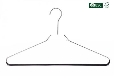 China Betterall Hotel Use Black Coated Polished Chrome Wire Hangers for Laundry for sale