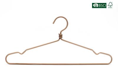 China Betterall Durable Antislip Rose Gold Metal Wire Hangers for Dry Cleaners for sale