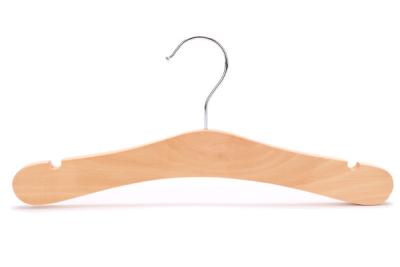 China Betterall Small Size Burlywood Color  Space Saving Home Usage Wooden Coat Hanger And Kids Clothes Hanger for sale