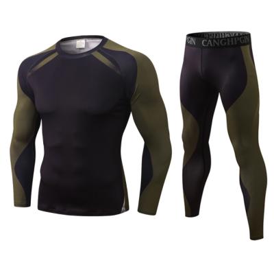 China Breathable Hombres Conjunto de Para de larga de Ropa deportiva de manga de correr de Para de deportiva de Ropa de hombres de Para de gimnasio de Traje de entrenamiento de for sale