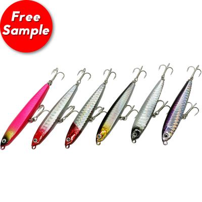 China Durable Lure Leading 10cm 21g 3D Eyes Sinking Hard Water Lure Fishing Pencil Fish Lures Seawater Baits for sale