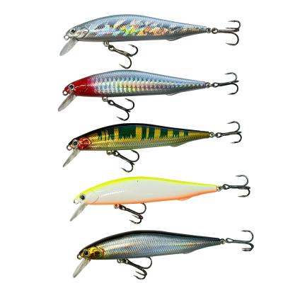 China Vivid Fish Swimming Action Leading 7.5g 7cm Minnow Hard Lure Bass Lure Long Shot Fishing Baits for sale