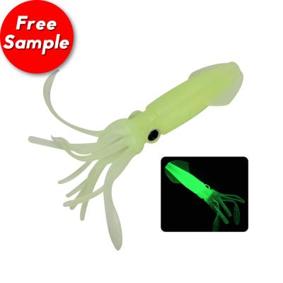 China Popular 8g 10.5cm Squid Lead Skirts Soft Lure 3 Colors Fishing Lures Trolling Groundbaits for sale