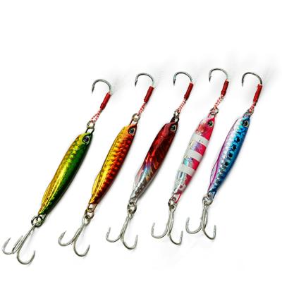 China 10g 4.8cm Durable Metal Main Lure Treble Hook Hard Jig Baits Jigging Fishing Lures for sale