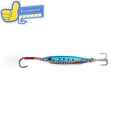 China Leading Durable 15g 5.5cm Lure Hard Metal 3D Eyes Slowing Drawn Bait Jiging Rigs Lures for sale