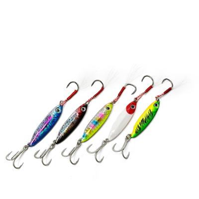 China Durable Sinking Lure Prime 10g 4.5cm Artificial Metal Glow Bait Jiging Jig Lure Slow Sinking Baits for sale