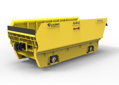 China Yellow Rail Cargo Wagon , 20m³ Mining Rail Car For Carrying Mine Ore for sale