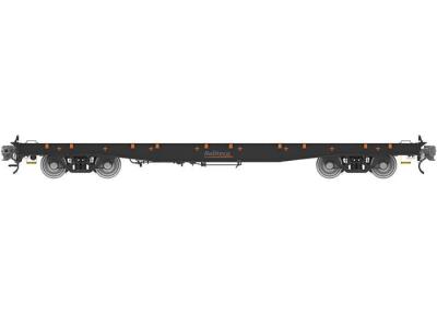 China Light Weight Flatbed Rail Car Heavy Load 88m Minimum Curve Radius for sale