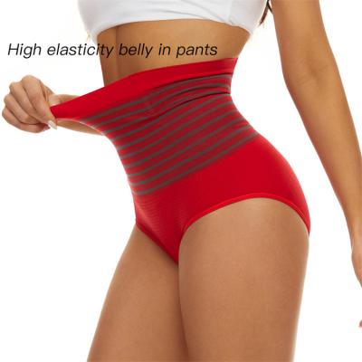 China High Waist Breathable Abdominal Panties Women Breathable High Elasticity Body Shaping Panties Female Women's Triangular Panties Underwear for sale