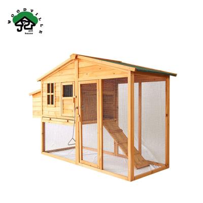 China Best Quality Fir Breathable Large And Wooden Chinese House Chicken Cage Wooden Chicken Cage for sale