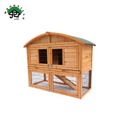 China Modern Function Viable Wholesale Innovative Rabbit Customization Wooden Outdoor Pet Cage for sale