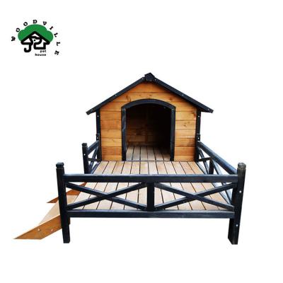 China Big Wood Pet Viable Professional Wooden Dog House Manufacturer Wholesale Price Hutch for sale