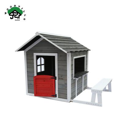 China Quality Assurance Strong And Safe Chinese Design Fir Wooden Play House Easily Assembled For Kids for sale