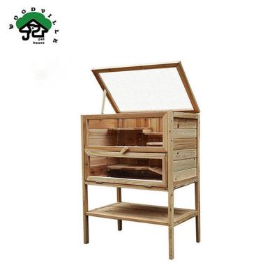 China High Quality Custom Design Unique Hot Selling Sustainable Hamster House Wooden Cage Pet for sale