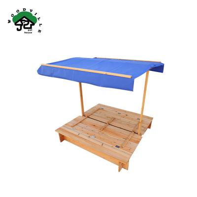 China Large Sapce For Children Play Chinese Fir Toy Sand Box For Kids Environmental Protection Wooden Playground for sale